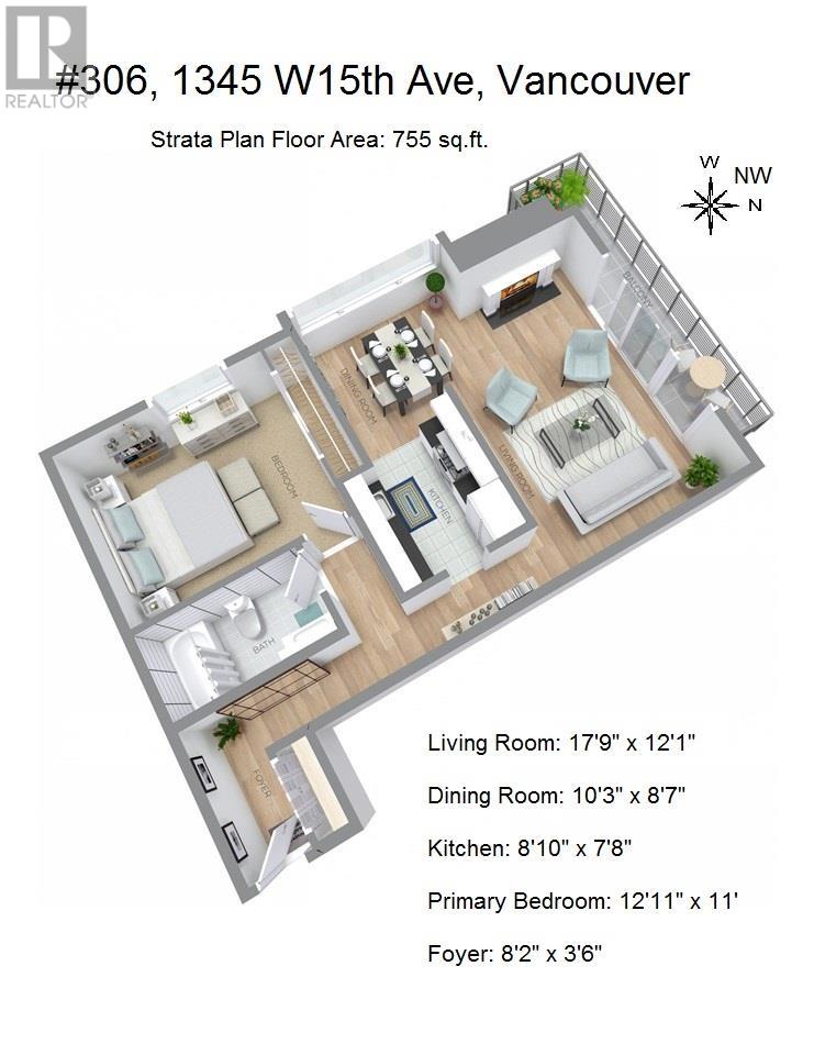 Photo 2 of 306 1345 W 15th Avenue, Vancouver BC