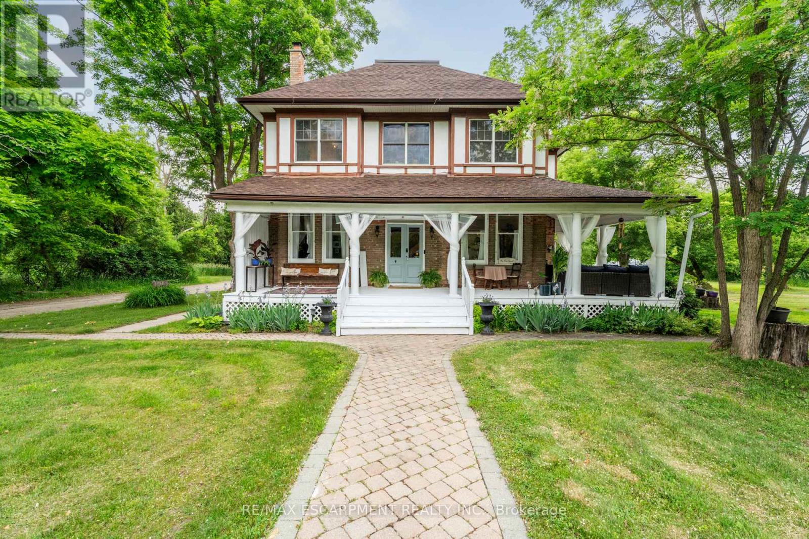 Front entrance, wrap around porch