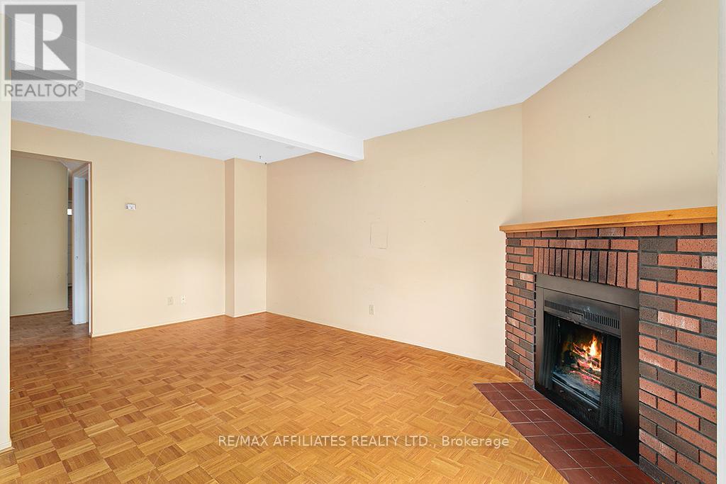 Featuring a wood fireplace