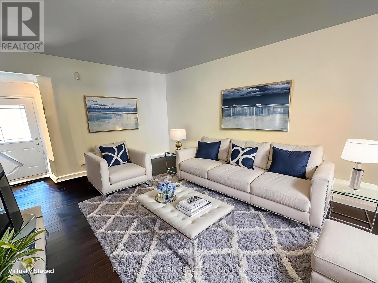 Virtually staged Living room