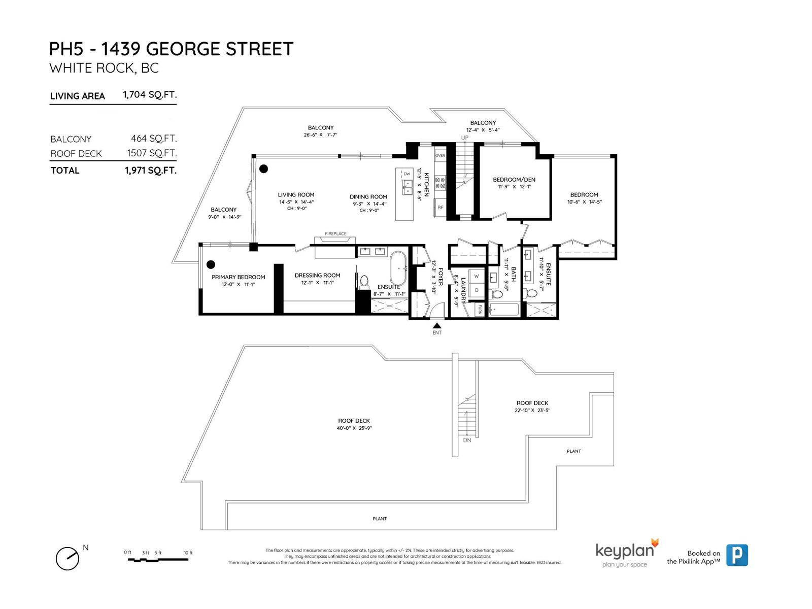 PH5 1439 GEORGE STREET, White Rock real estate listing R2950854