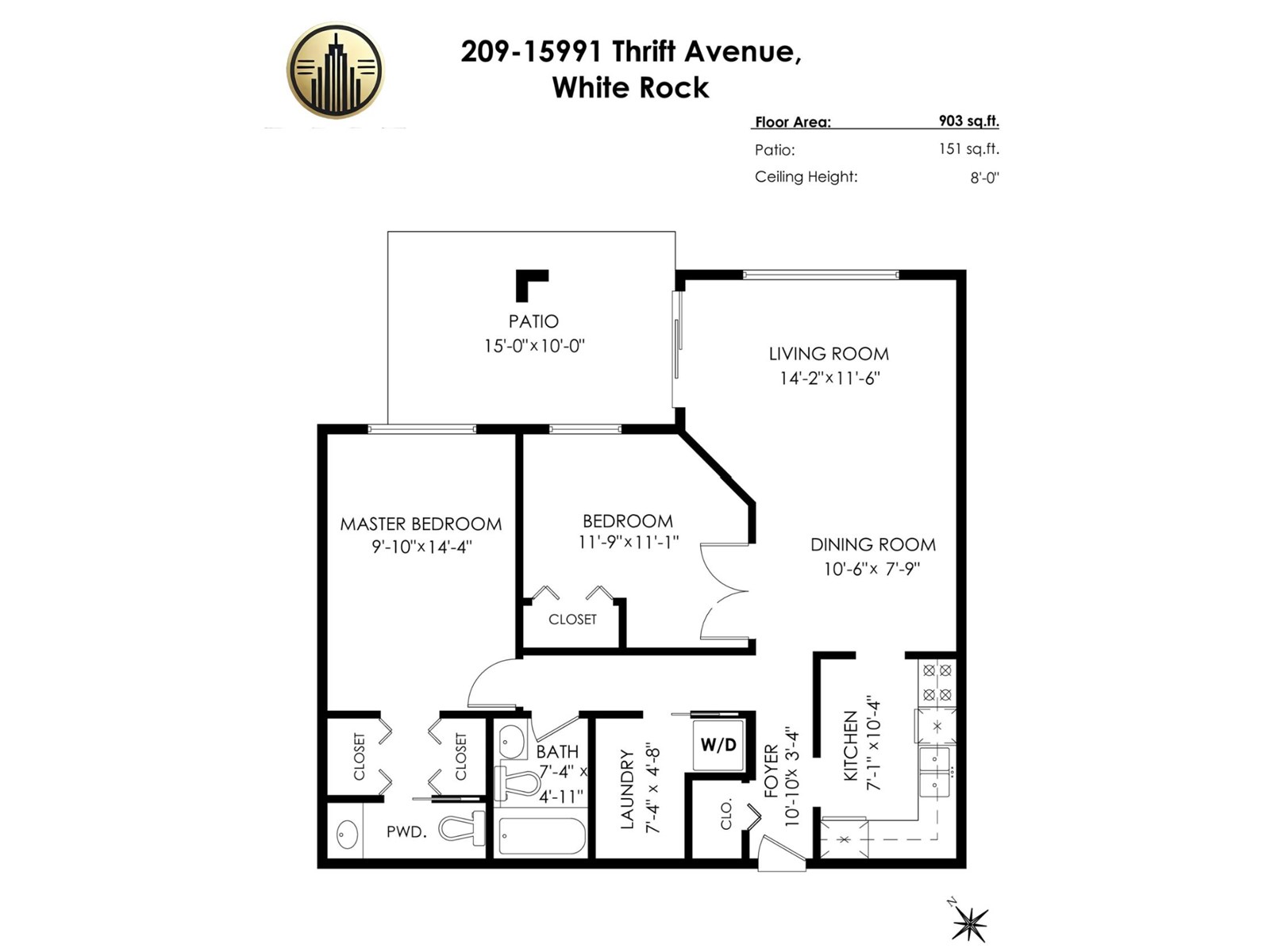 Photo 19 of 209 15991 Thrift Avenue, White Rock BC