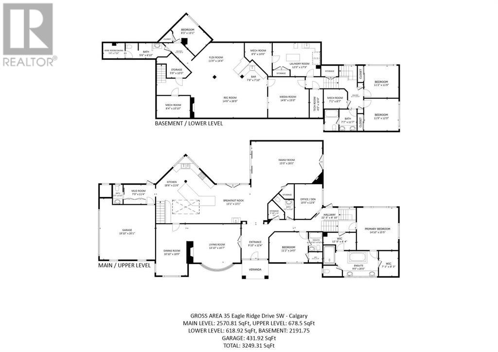 Single Family House 4 Level for Sale in  Eagle Ridge Drive SW Eagle Ridge Calgary 