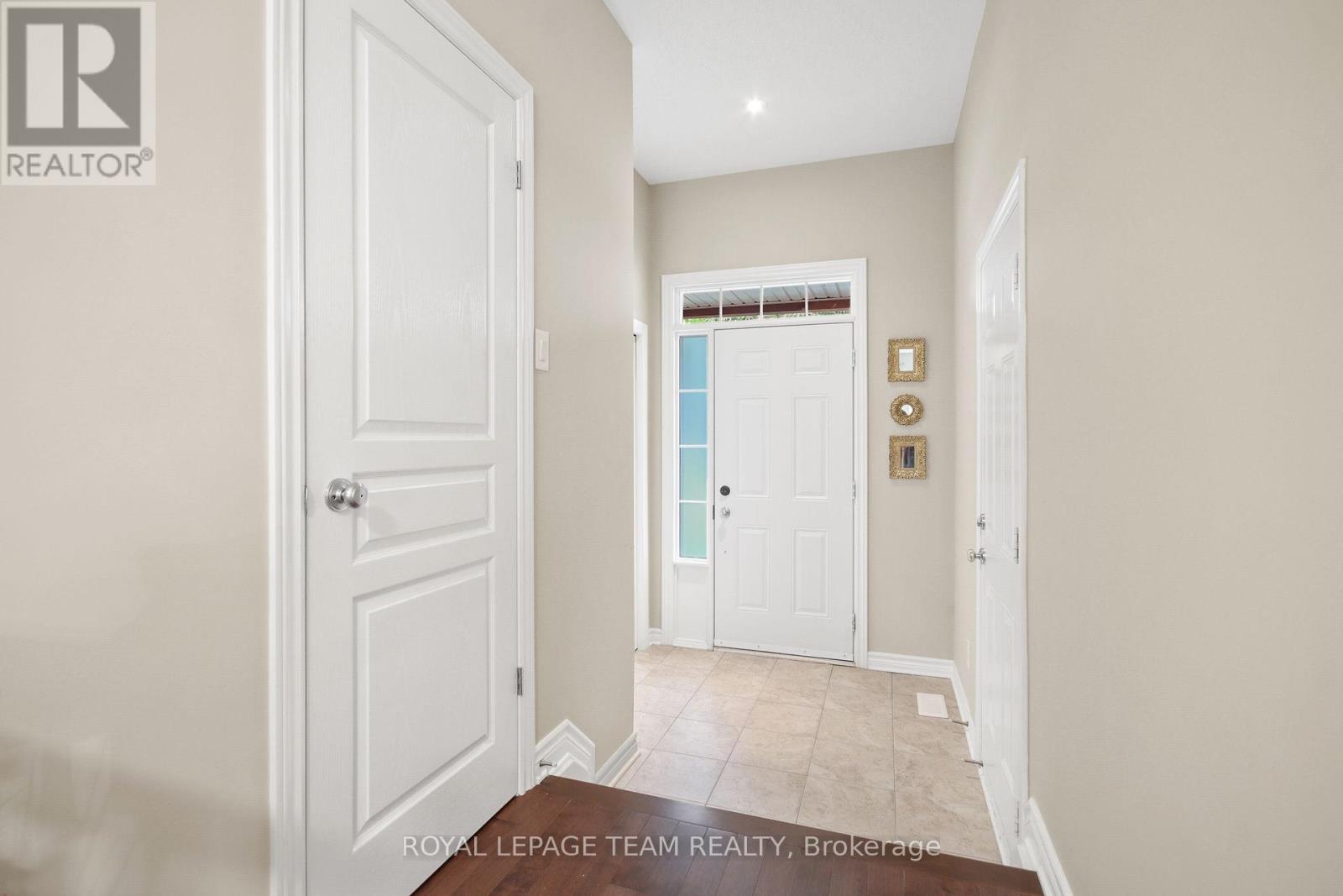 Looking back at the front door