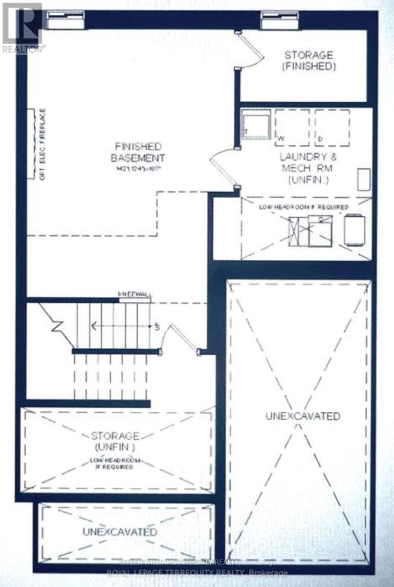 LOWER LEVEL W/ FINISHED 4 PC BATH IN STORAGE ROOOM