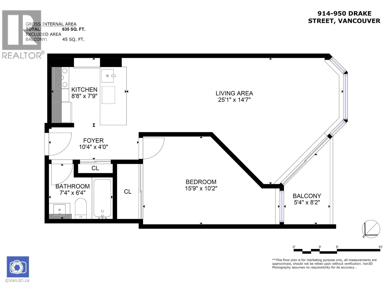 Photo 13 of 914 950 Drake Street, Vancouver BC