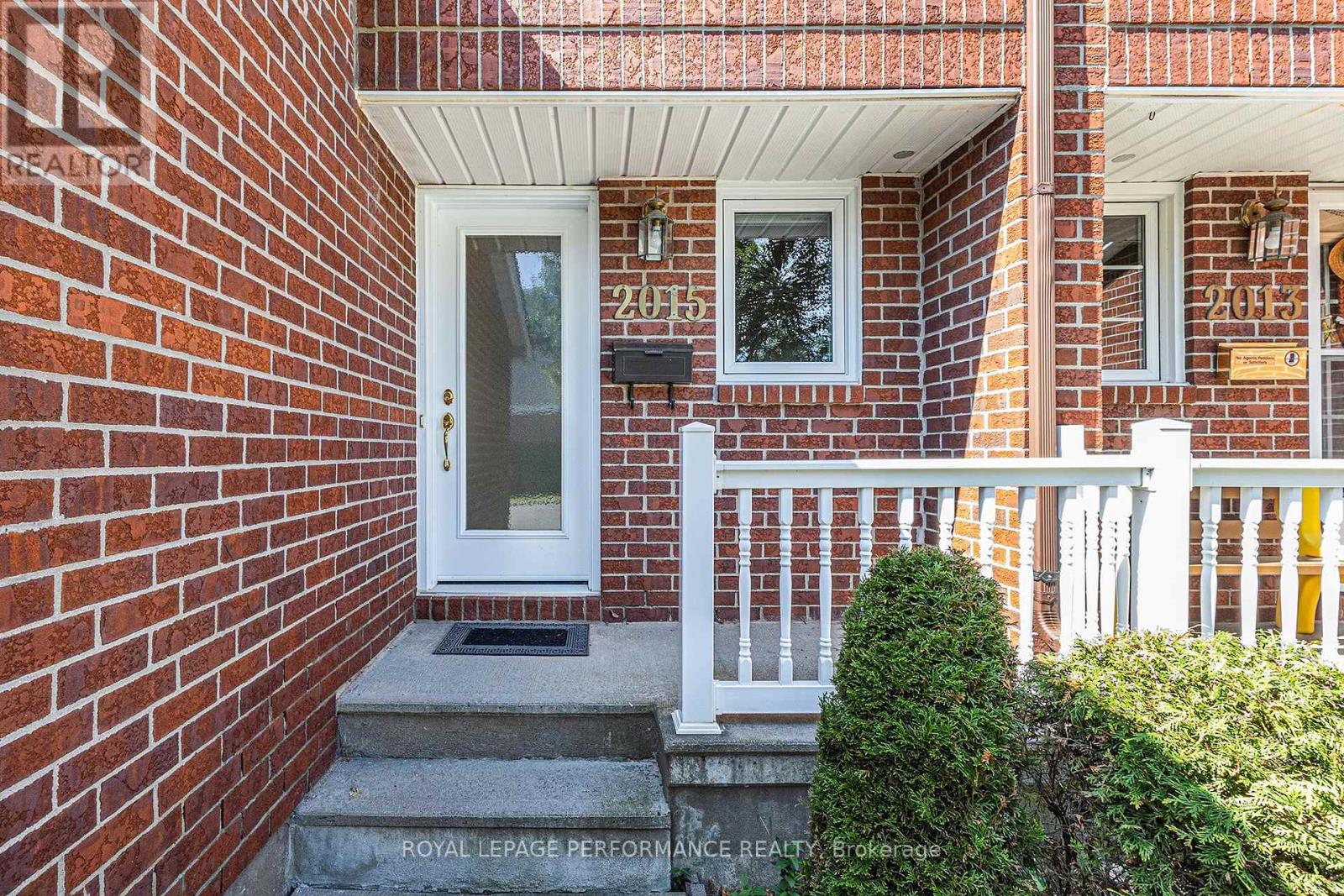 Inviting entrance and private porch