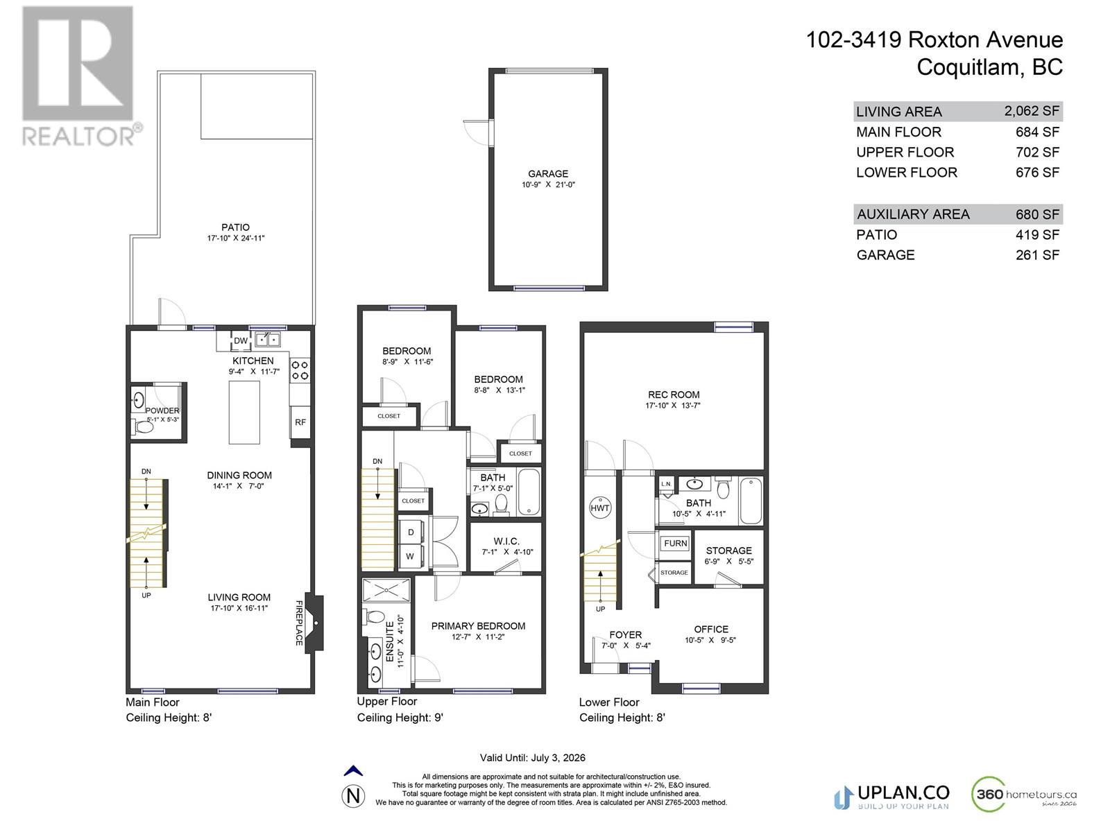 Photo 23 of 102 3419 Roxton Avenue, Coquitlam BC