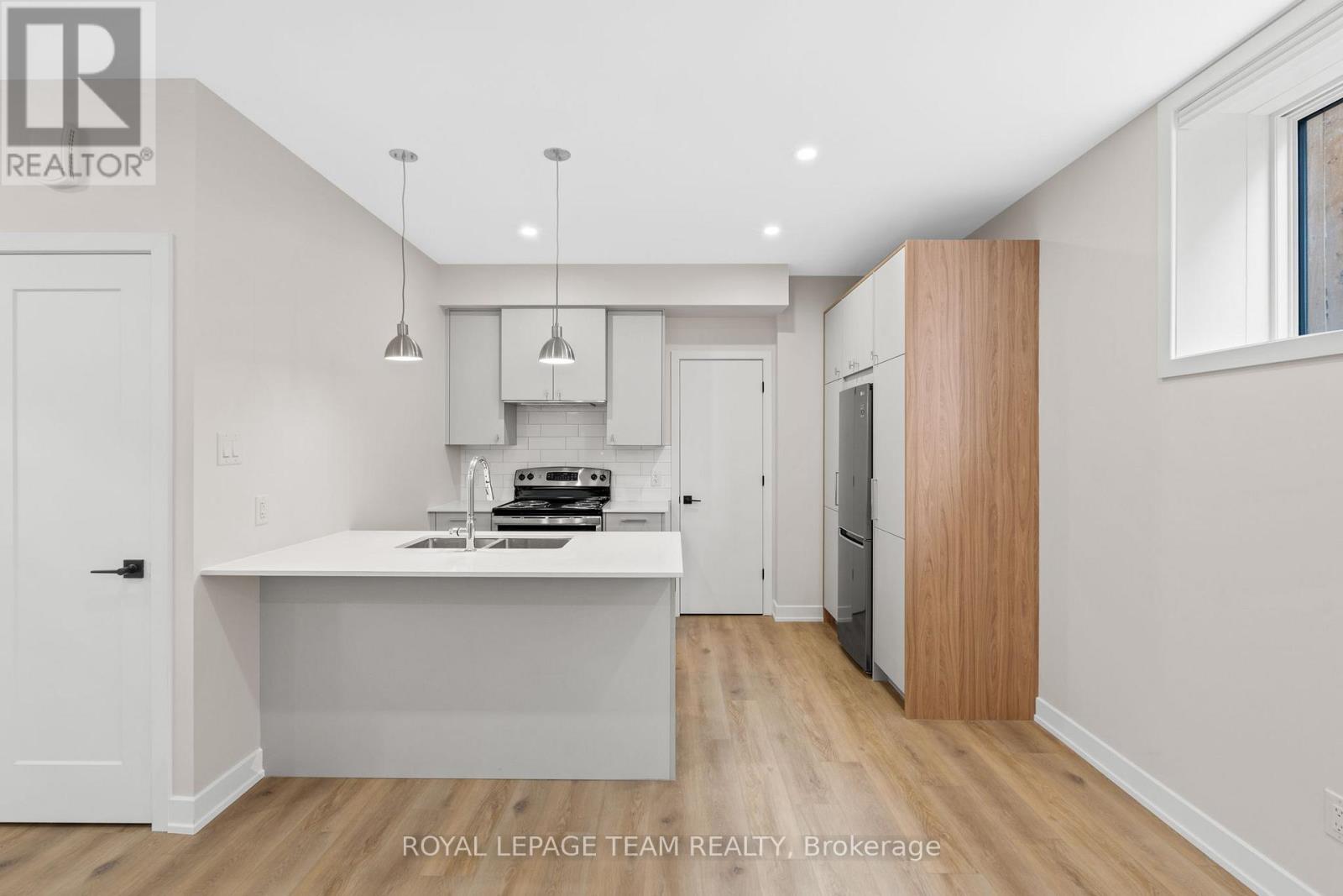 Small storage space at rear of kitchen