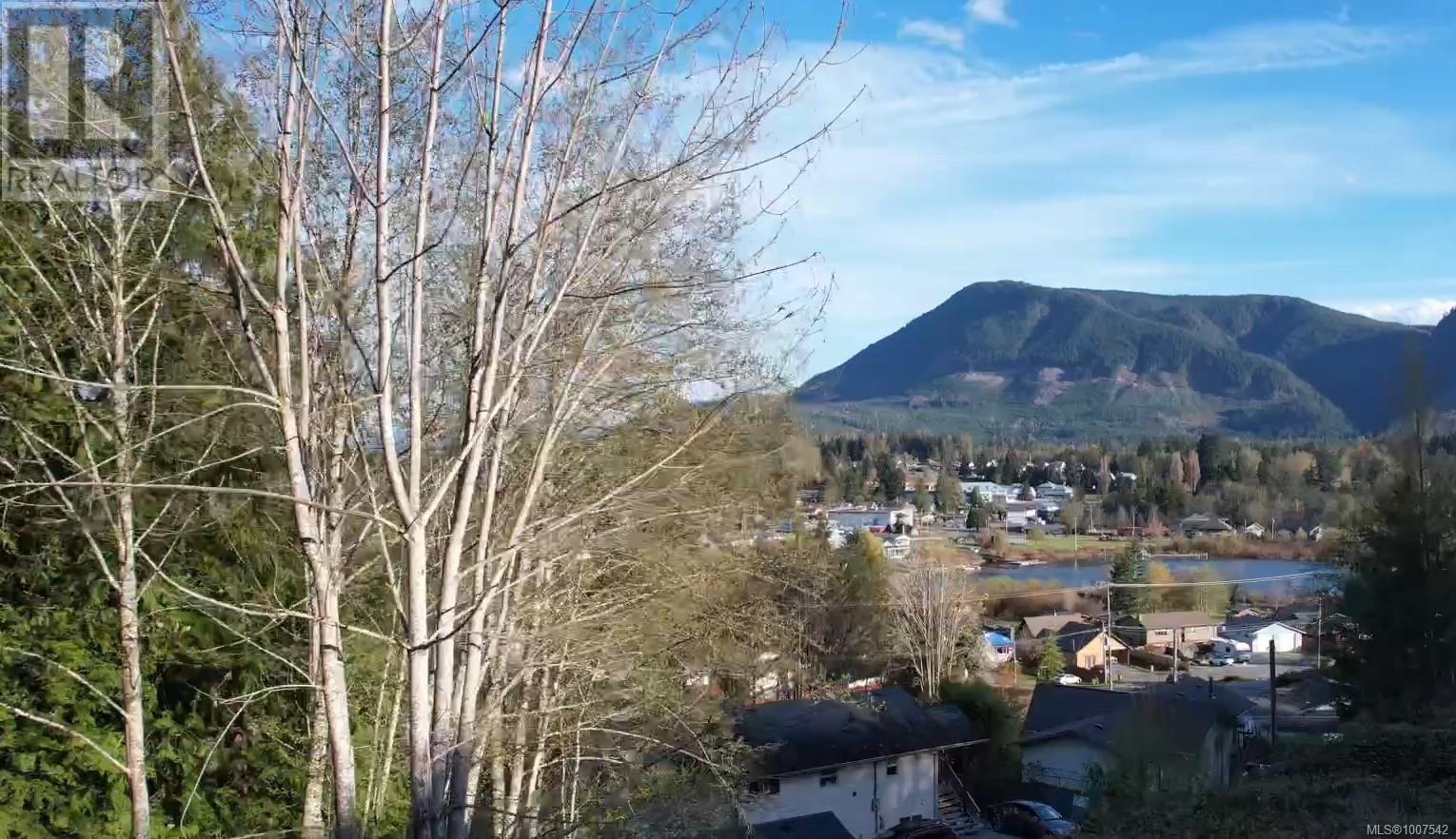 View of mountain backdrop with a nearby body of water