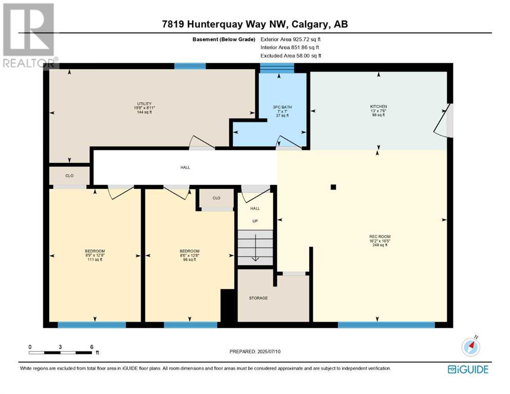 Single Family House Bi-level for Sale in  Hunterquay Way NW Huntington Hills Calgary 