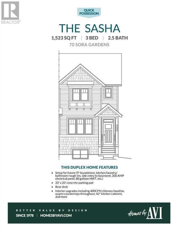 Single Family House for Sale in  Sora Gardens SE Hotchkiss Calgary 