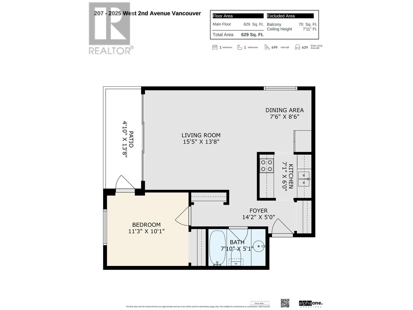 Photo 12 of 207 2025 W 2nd Avenue, Vancouver BC