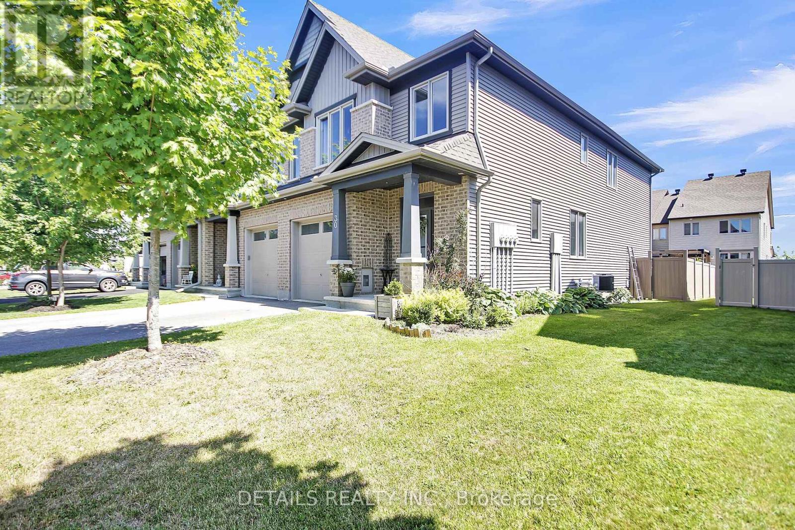 End unit with 2170 sq ft of living space.