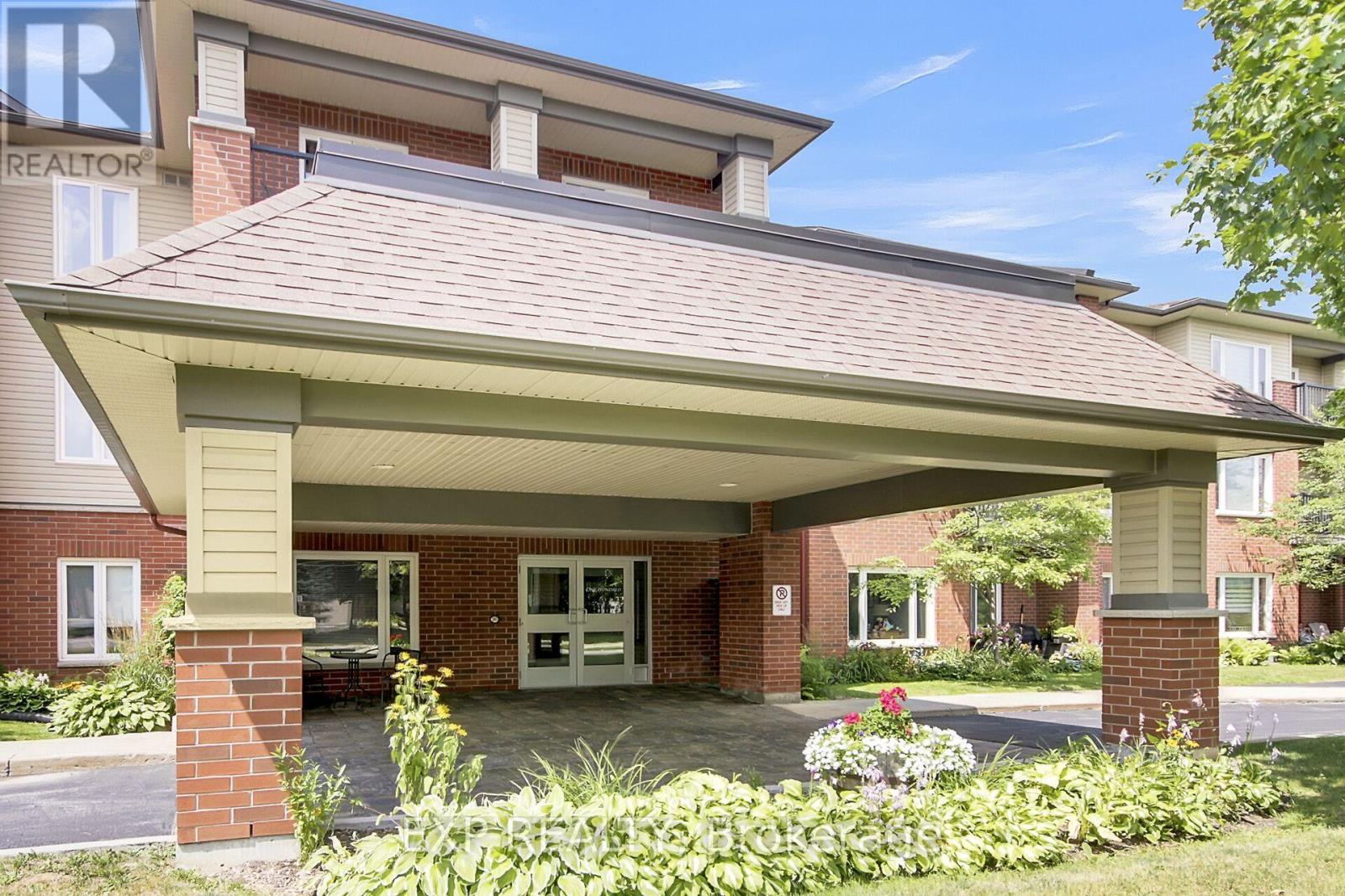Covered front entrance.