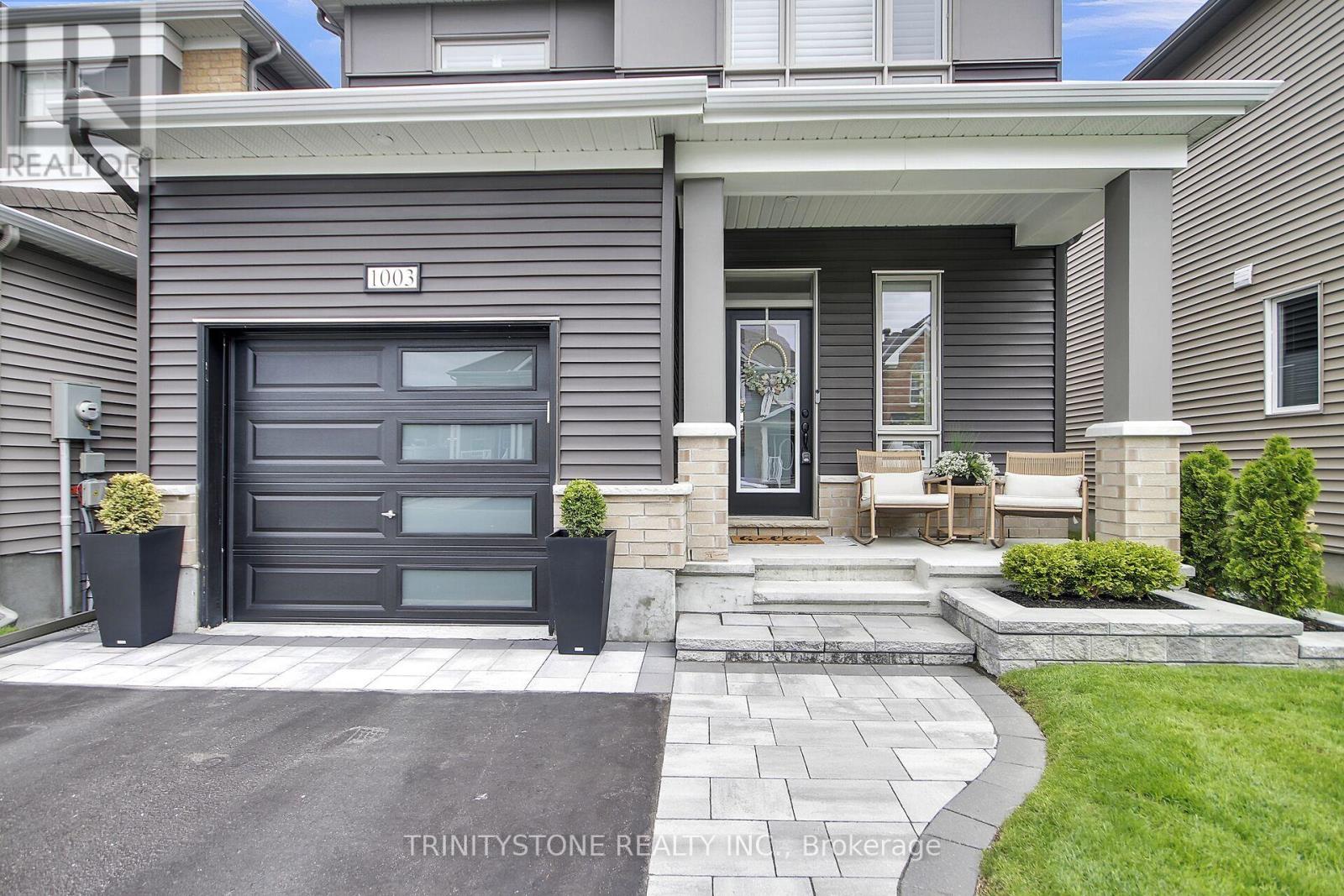 Front stairs and garage