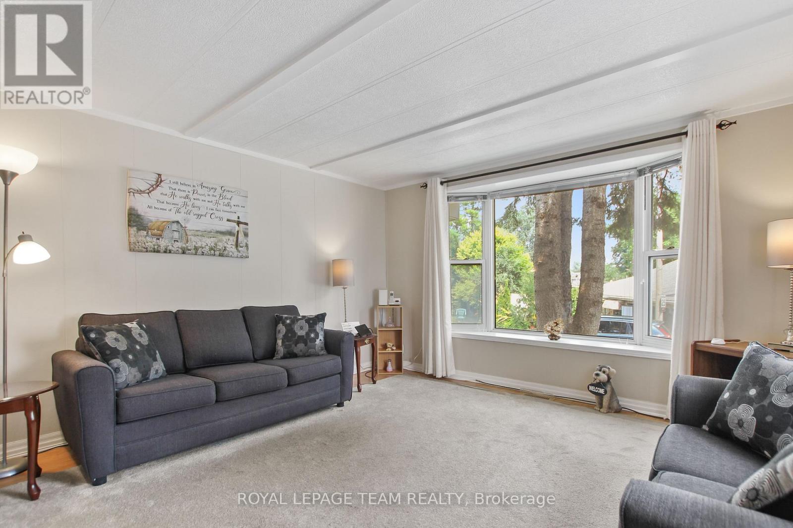 Living Room with Bay Window