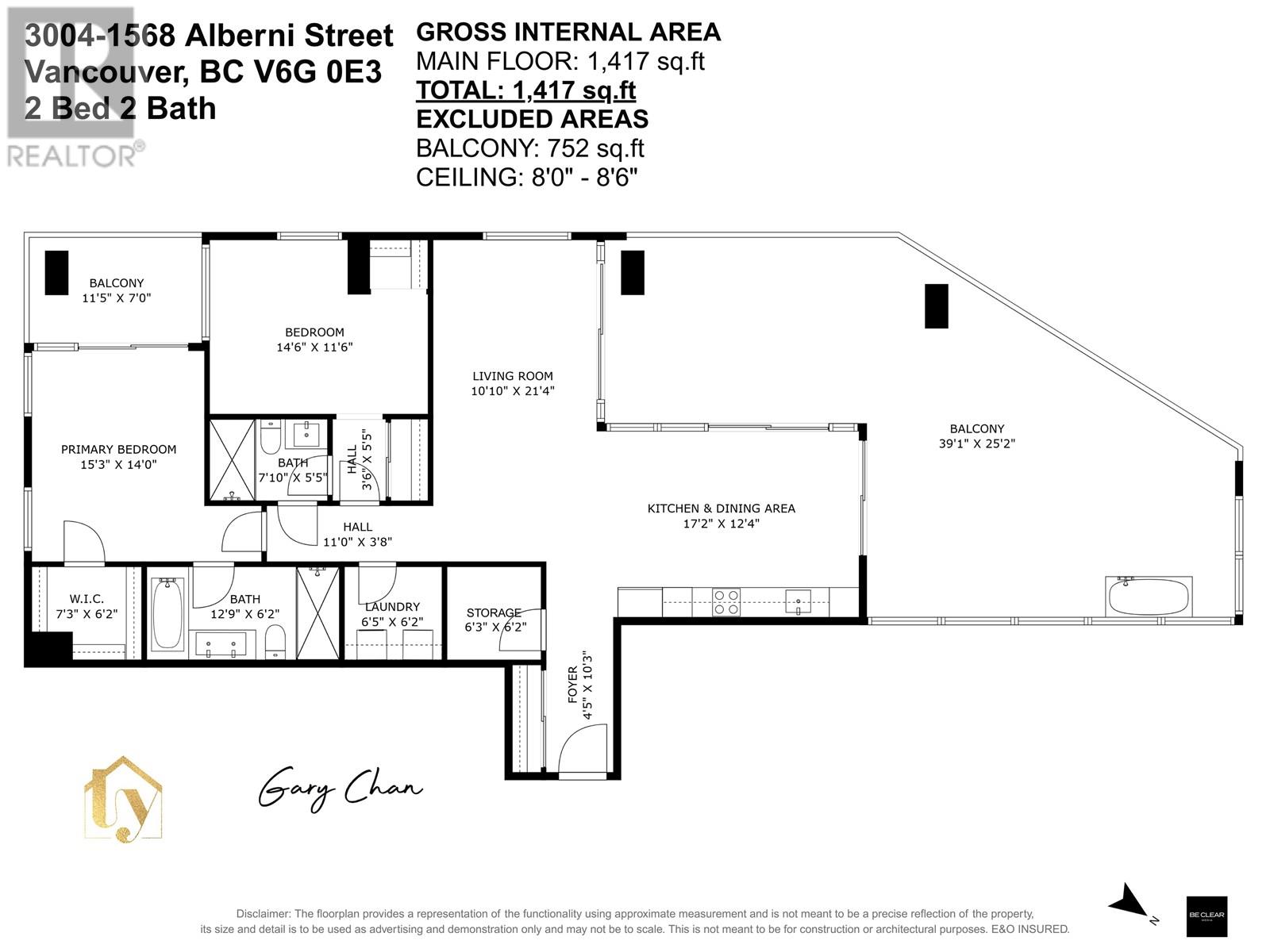 3004 1568 ALBERNI STREET, Vancouver