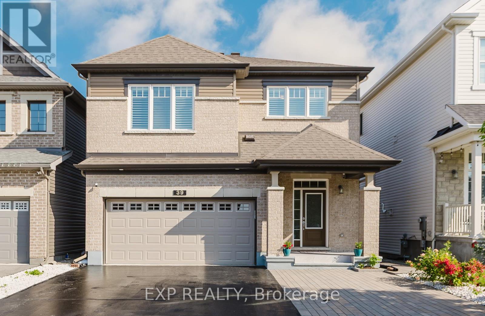 Modern Elevation, No sidewalk, quite street