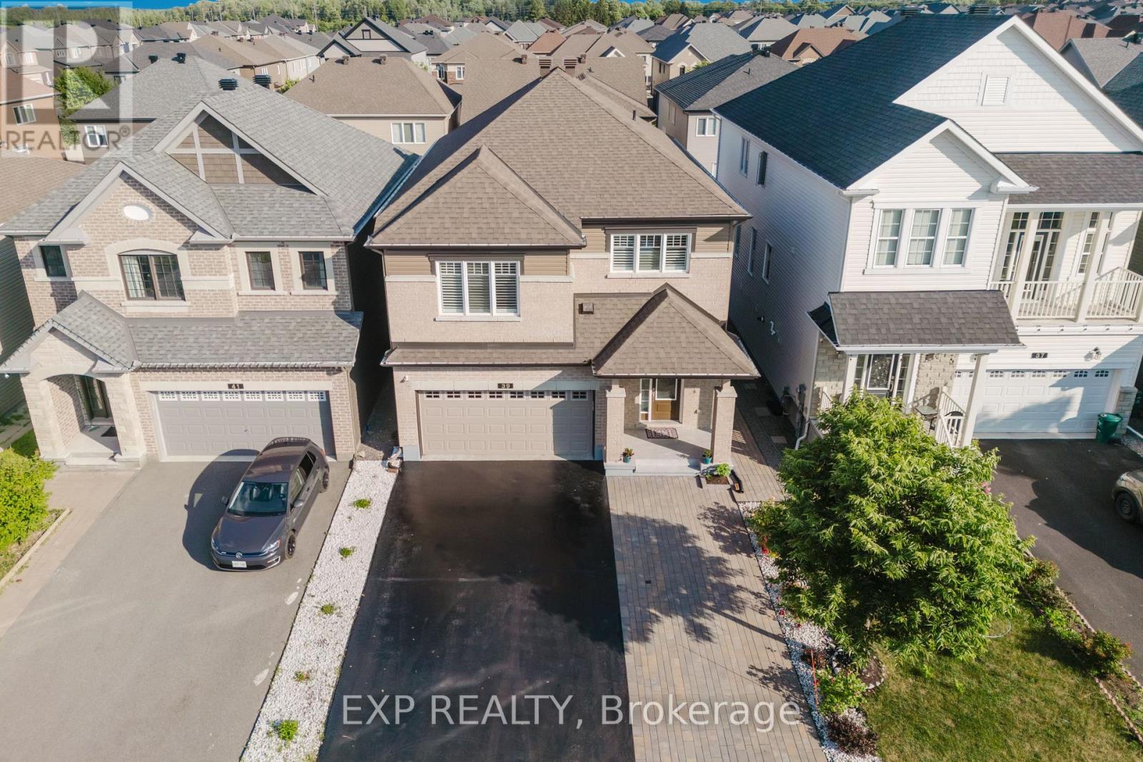 Landscaped Front yard, extra deep driveway