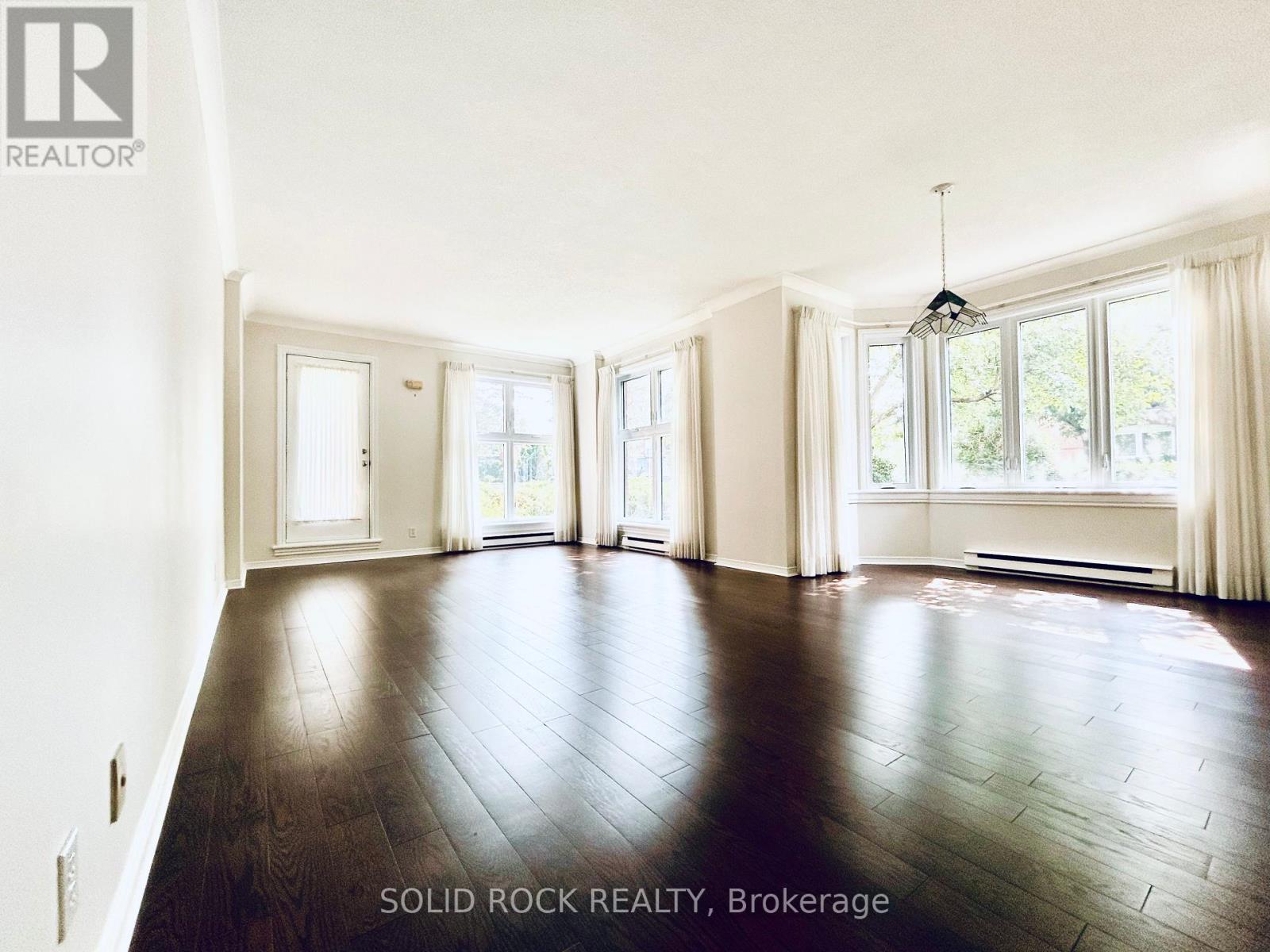 Open concept living and dining room