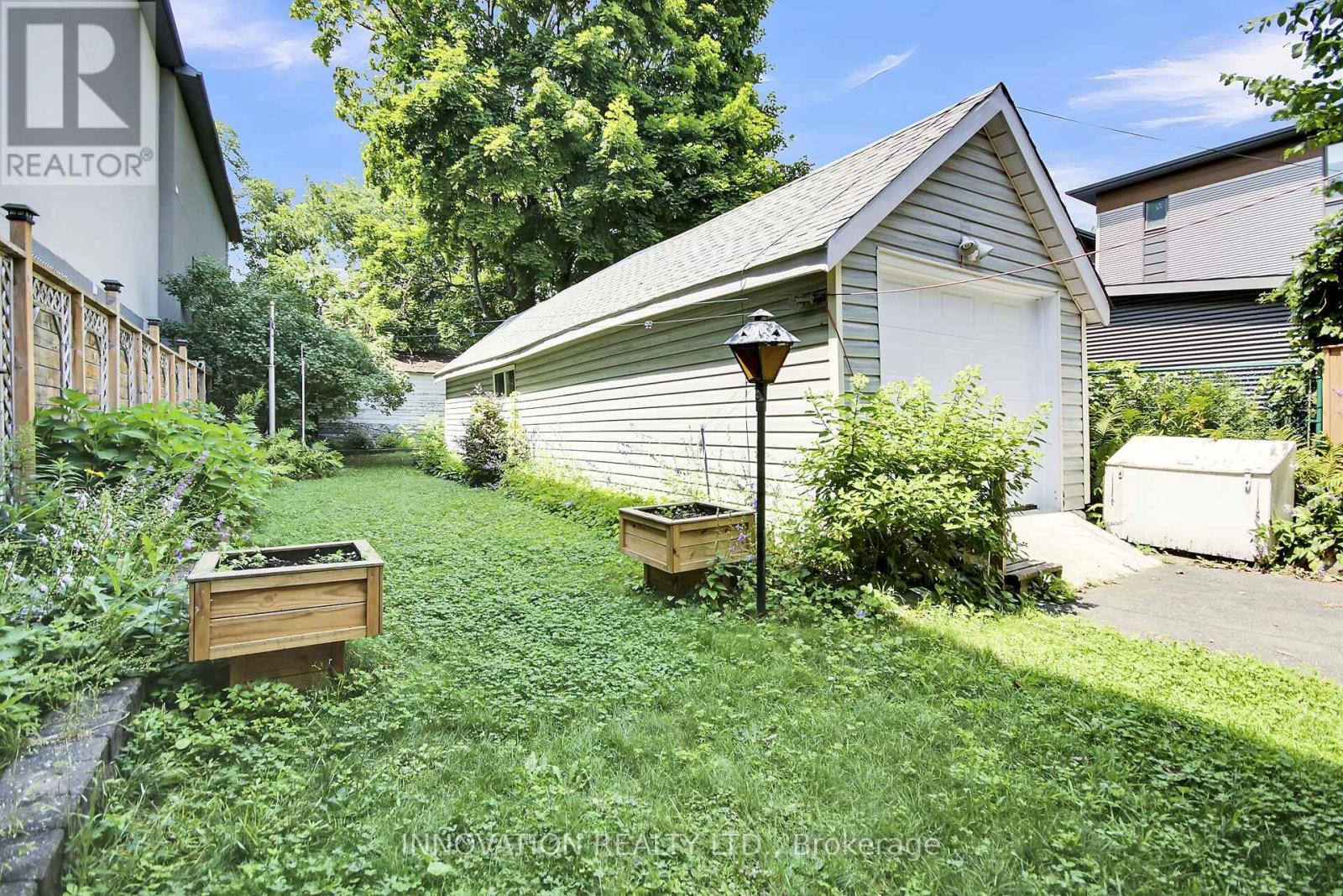 Backyard and Garage