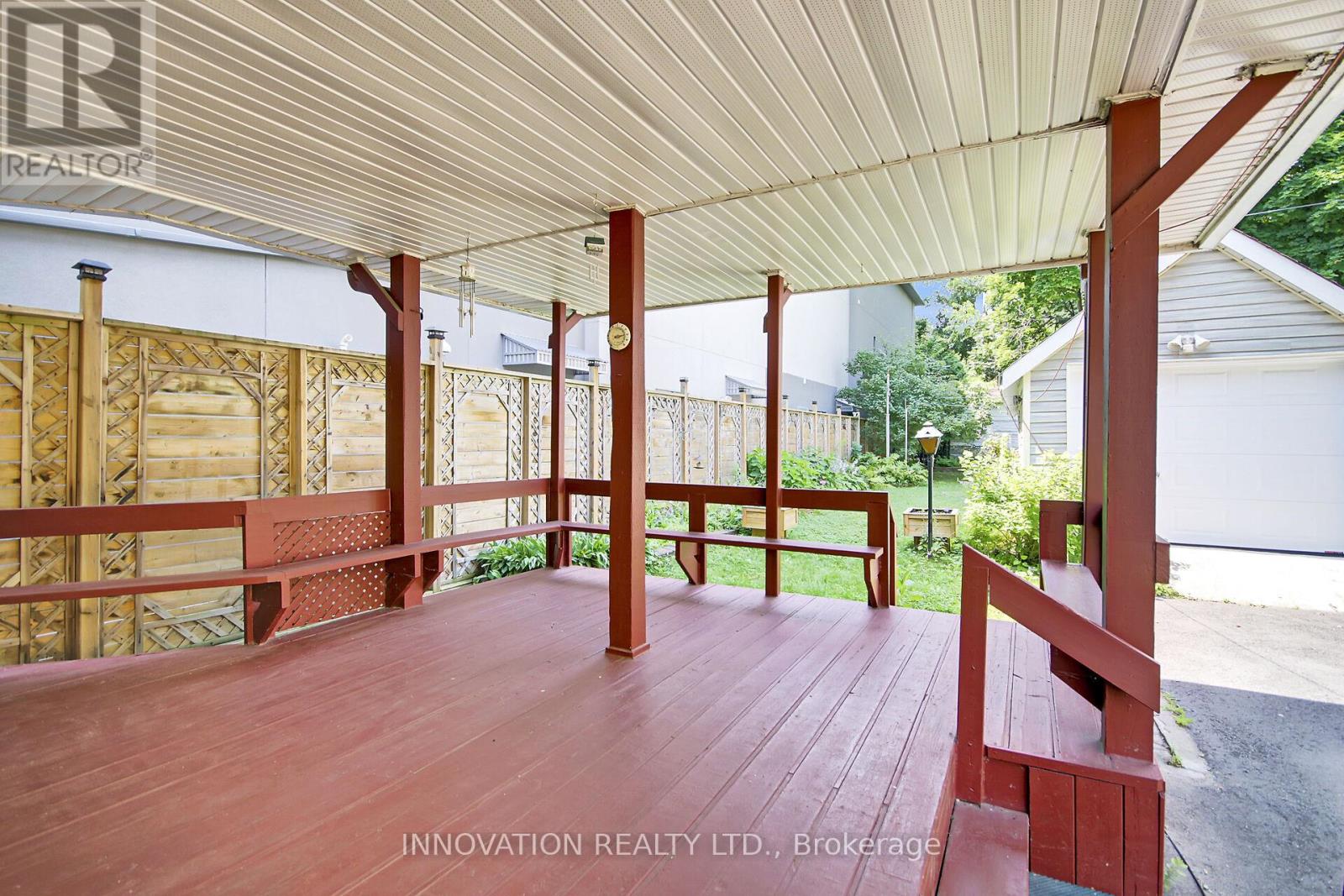 Covered Back Porch w/view of Yard