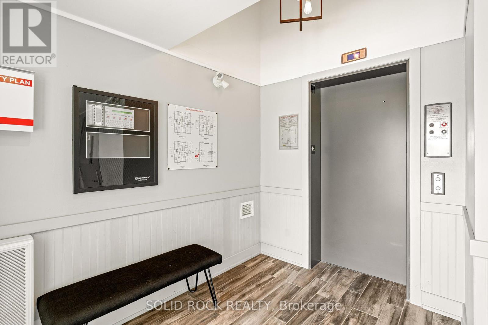 lobby with elevator