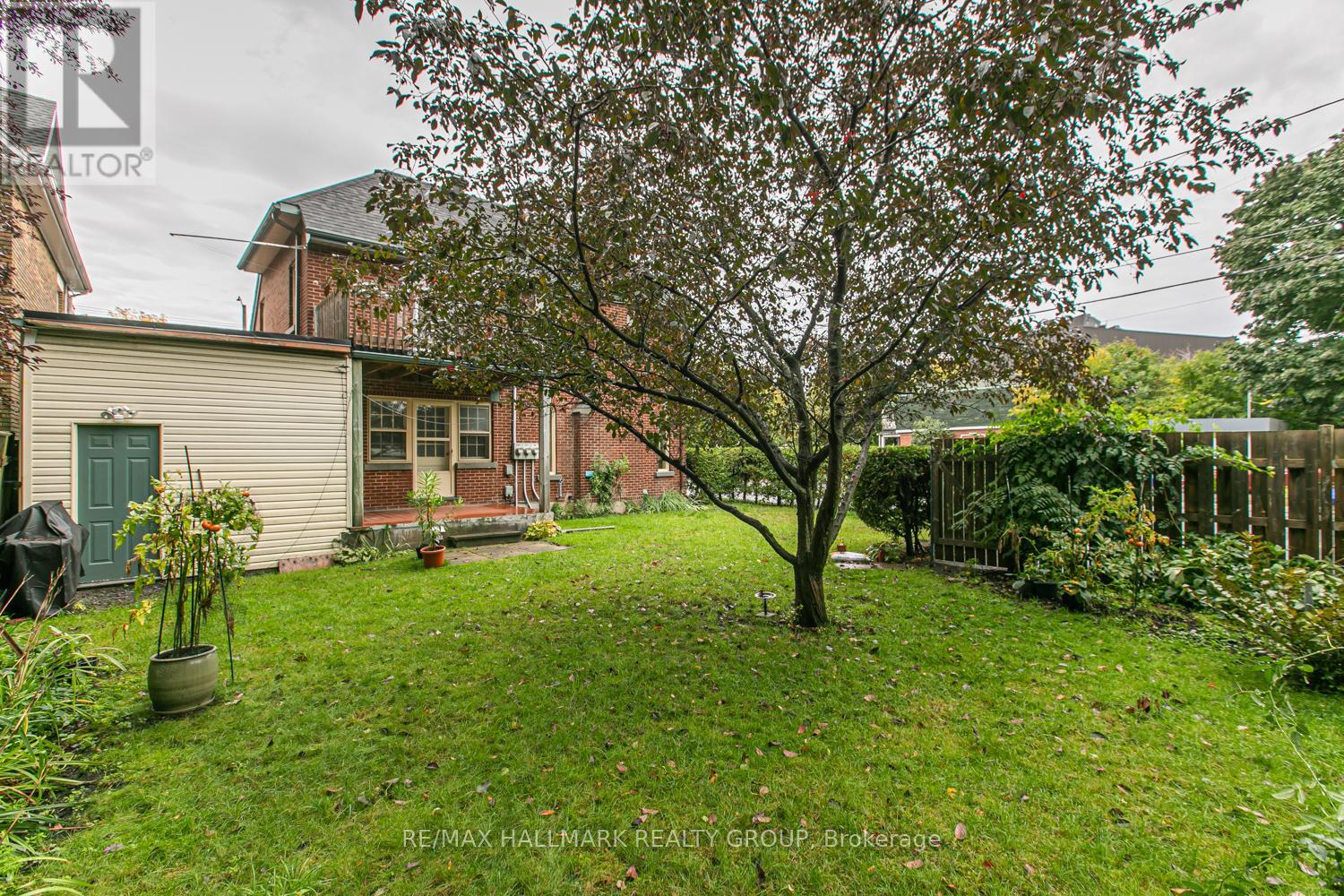 Yard showing private deck