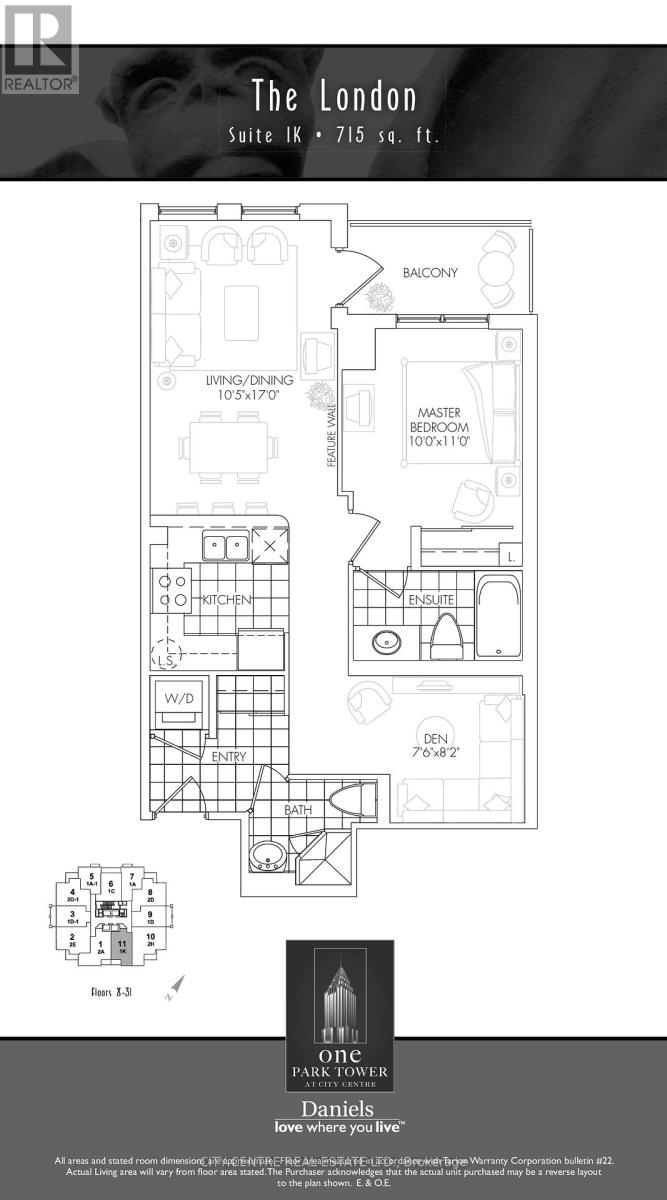 Photo 37 of 2311 388 Prince Of Wales Drive, Mississauga ON