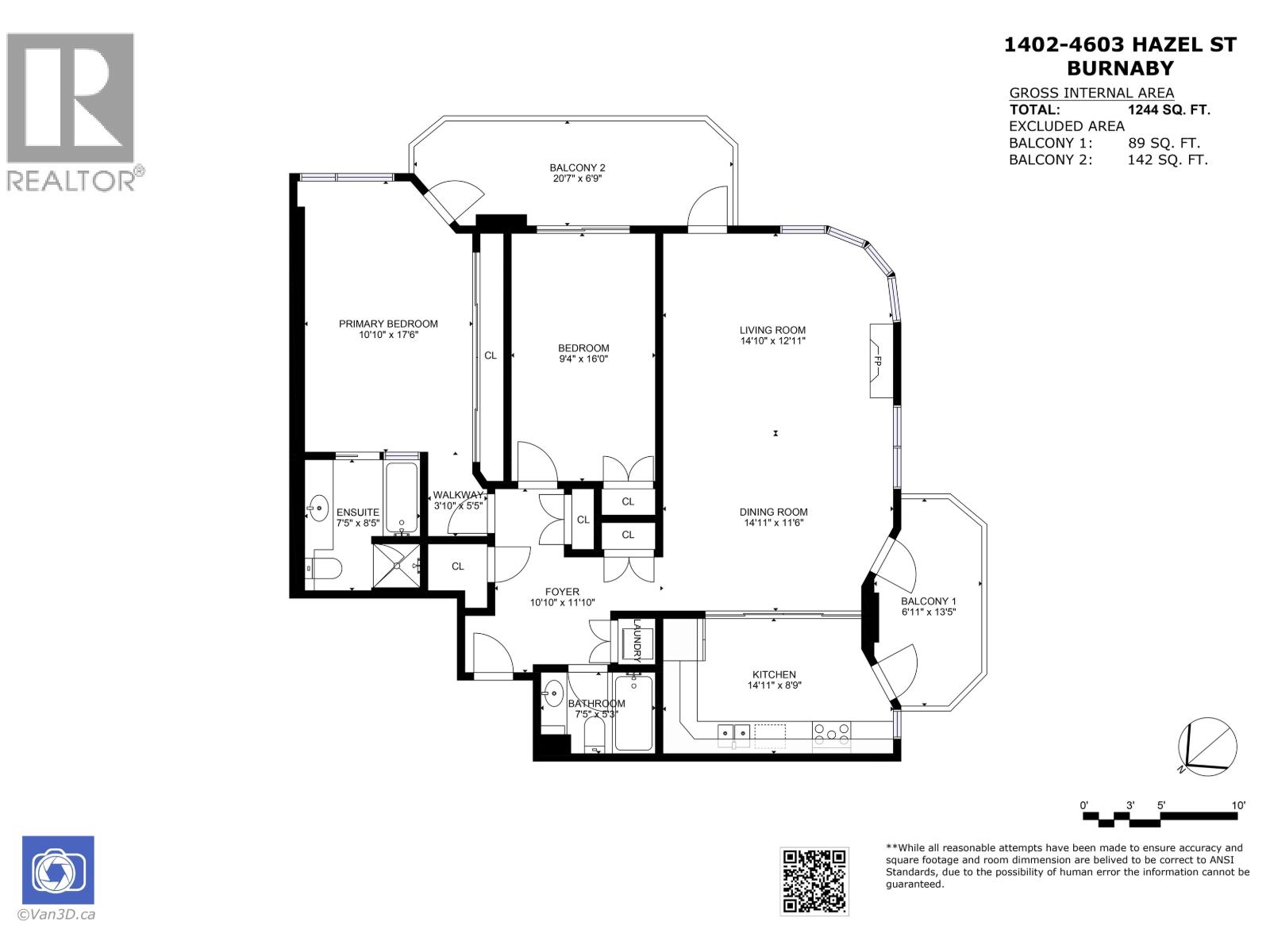 Photo 8 of 1402 4603 Hazel Street, Burnaby BC