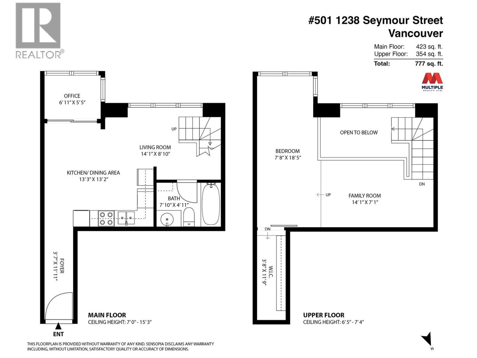 Photo 1 of 501 1238 Seymour Street, Vancouver BC