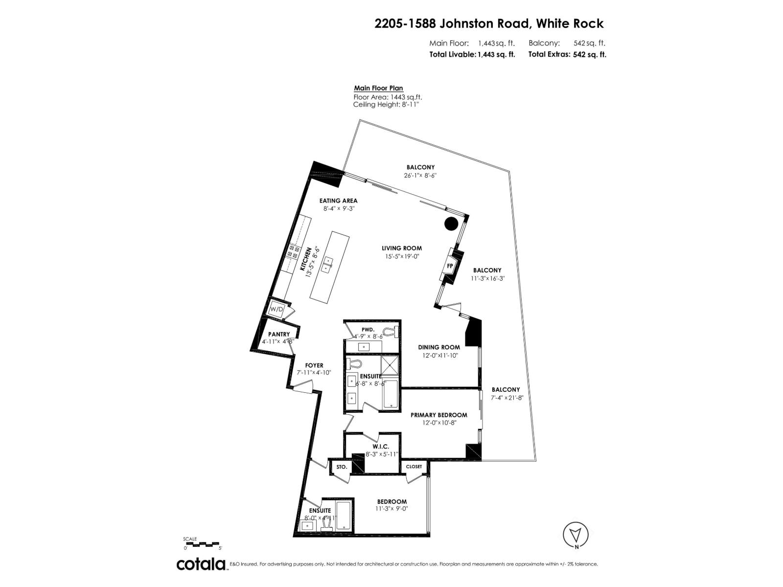 2205 1588 JOHNSTON ROAD, White Rock