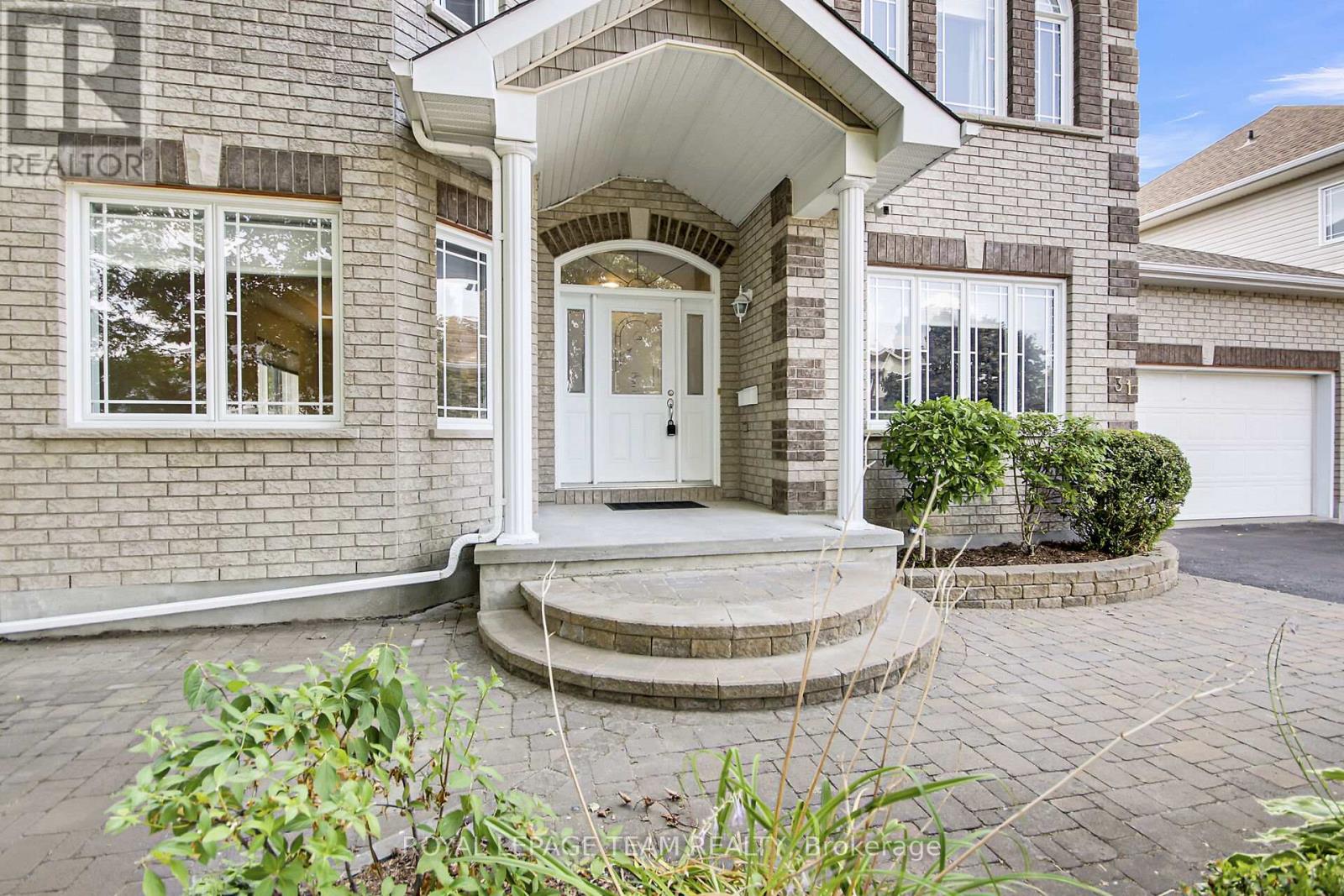 Interlock front walkway.