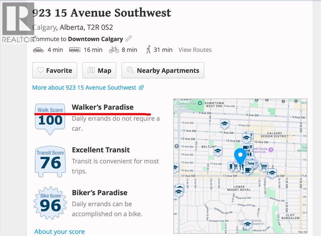 Single Family House Multi-level for Sale in    Avenue SW Beltline Calgary 