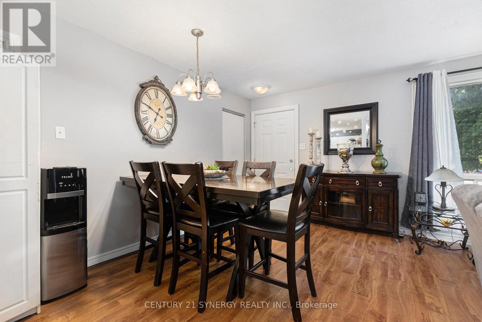 Bright and open dining room.