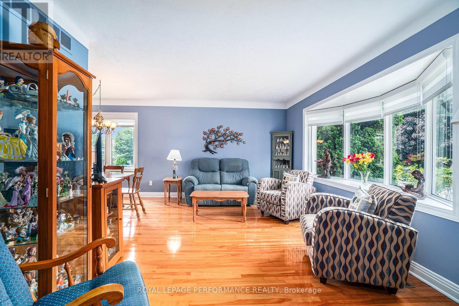 Living room with large window
