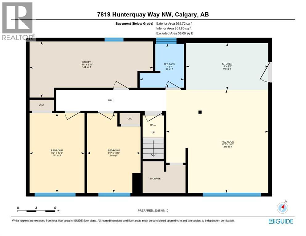 Single Family House Bi-level for Sale in  Hunterquay Way NW Huntington Hills Calgary 
