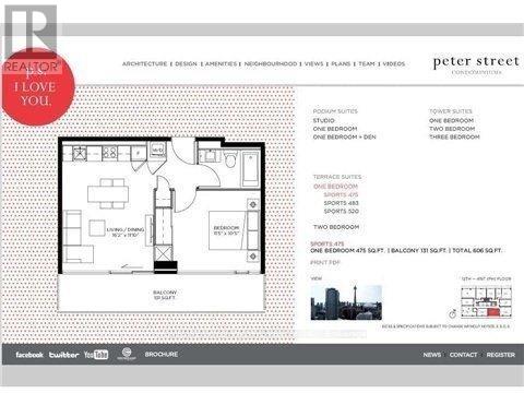 Photo 13 of 1907 101 Peter Street, Toronto ON