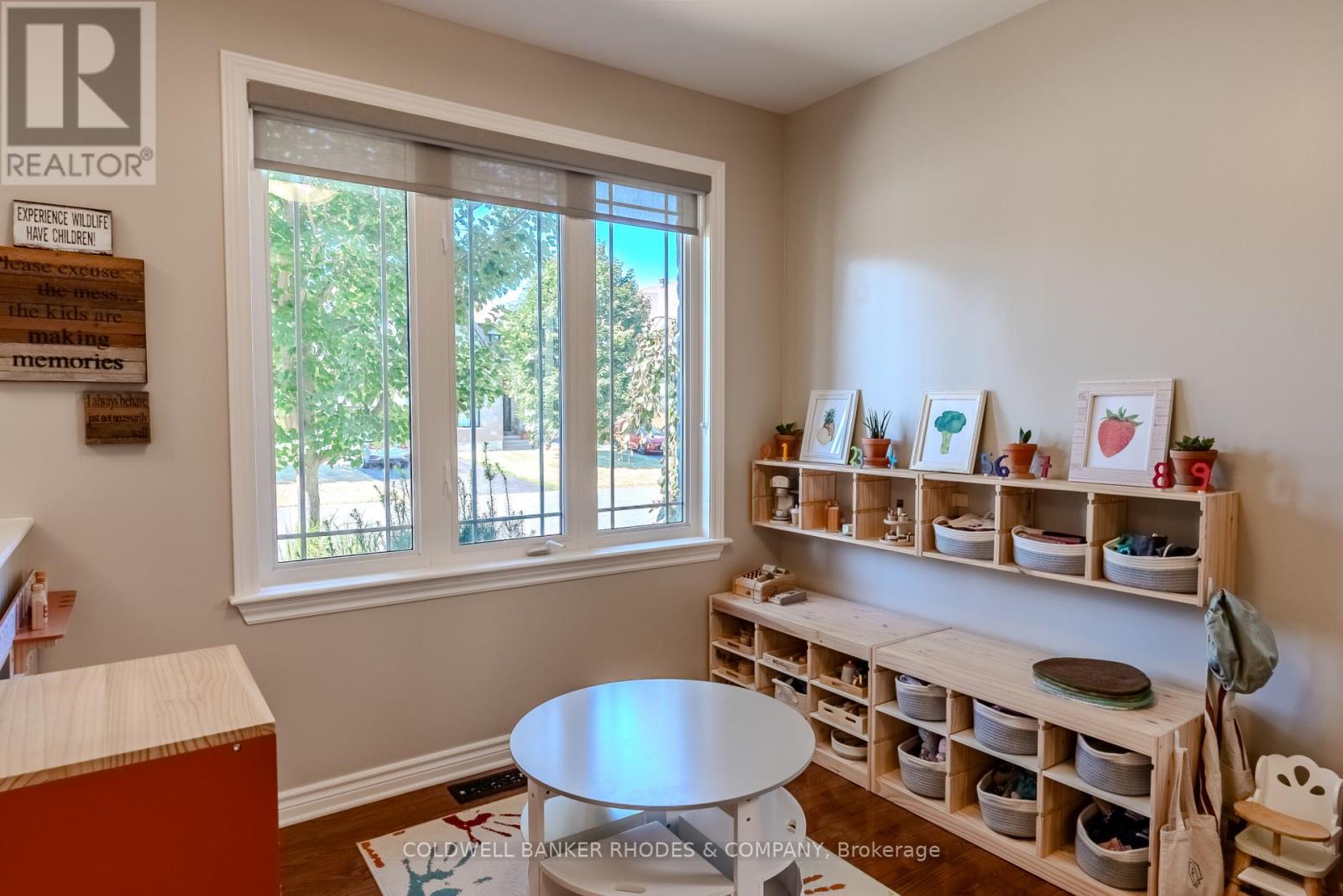 Living room with view of front yard