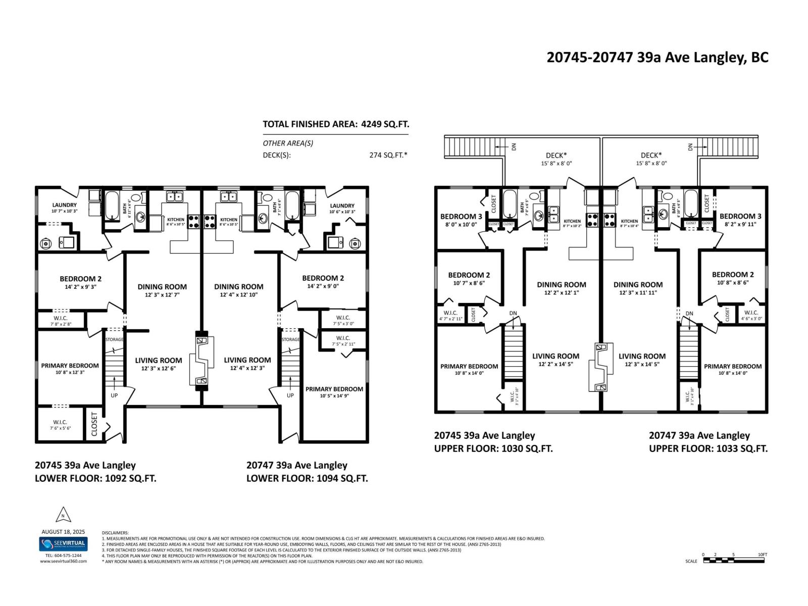 Photo 1 of 20745 20747 39 A Avenue, Langley BC