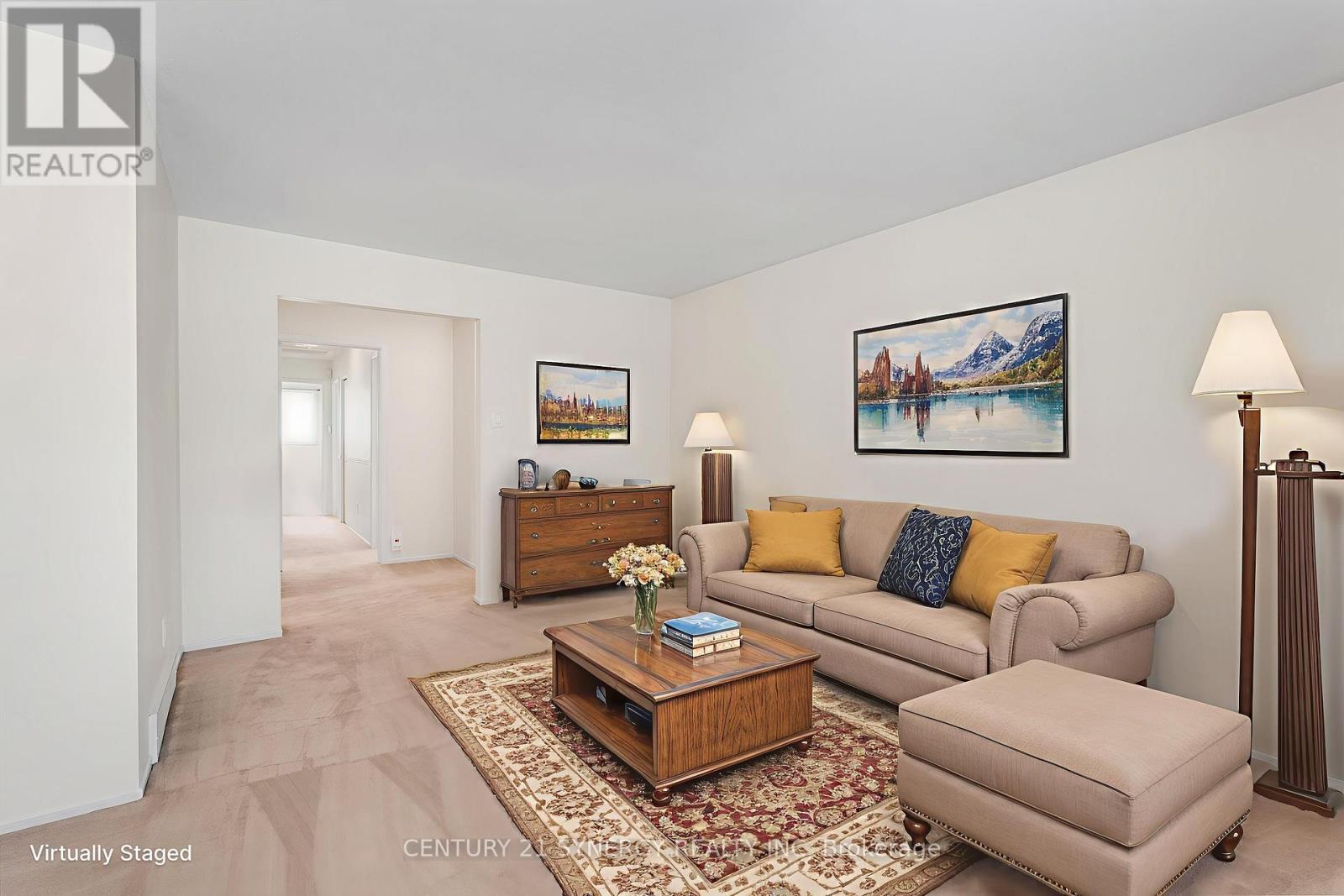 Living Room Virtually Staged