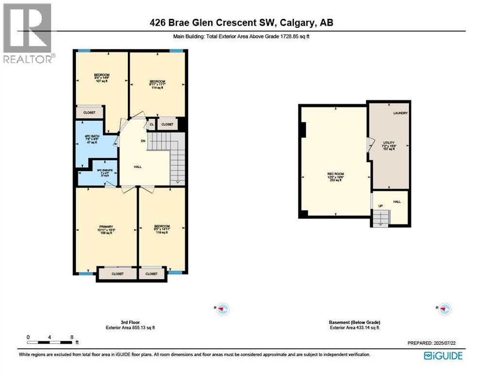 Single Family House 4 Level for Sale in  Brae Glen Crescent SW Braeside Calgary 