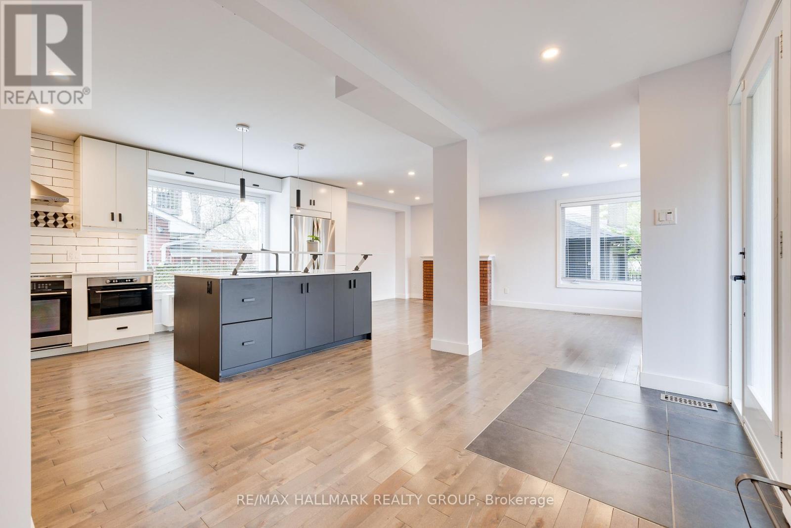 Open concept flooded with natural light