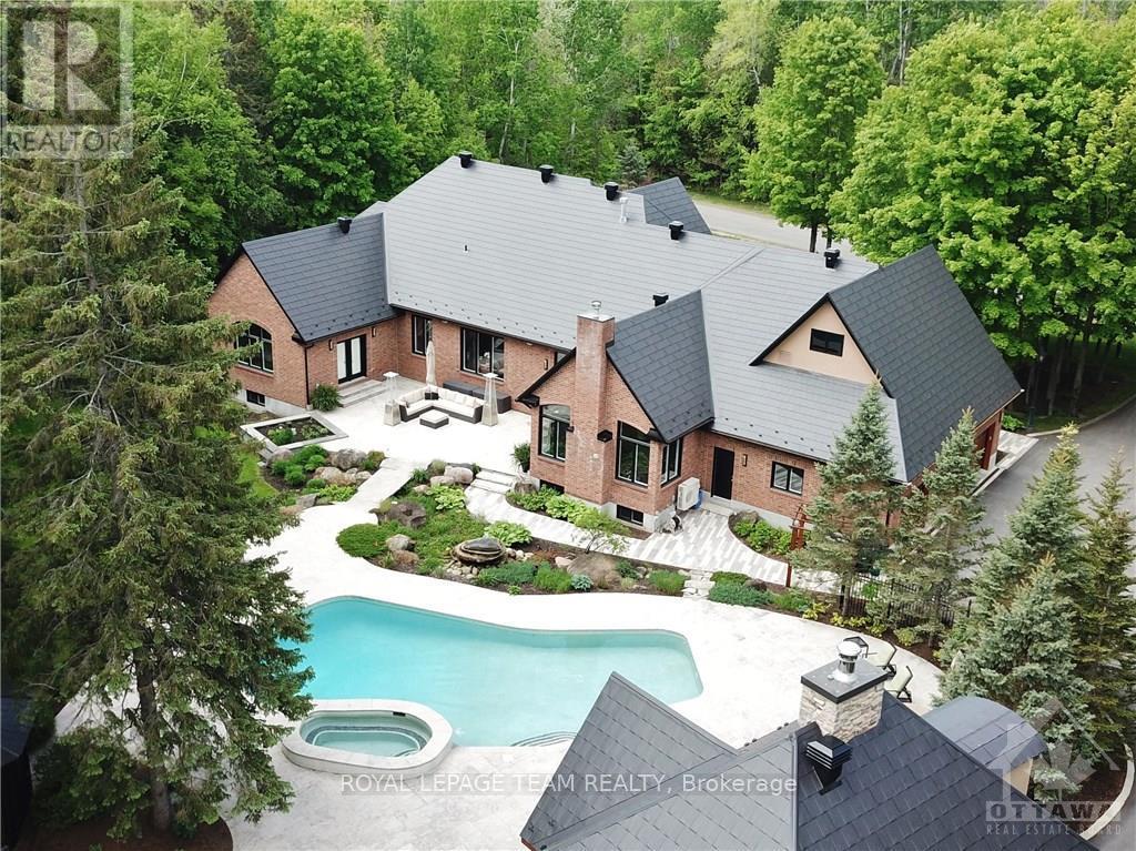 Aerial View 2.07 Acres, Fenced, Perennial Gardens