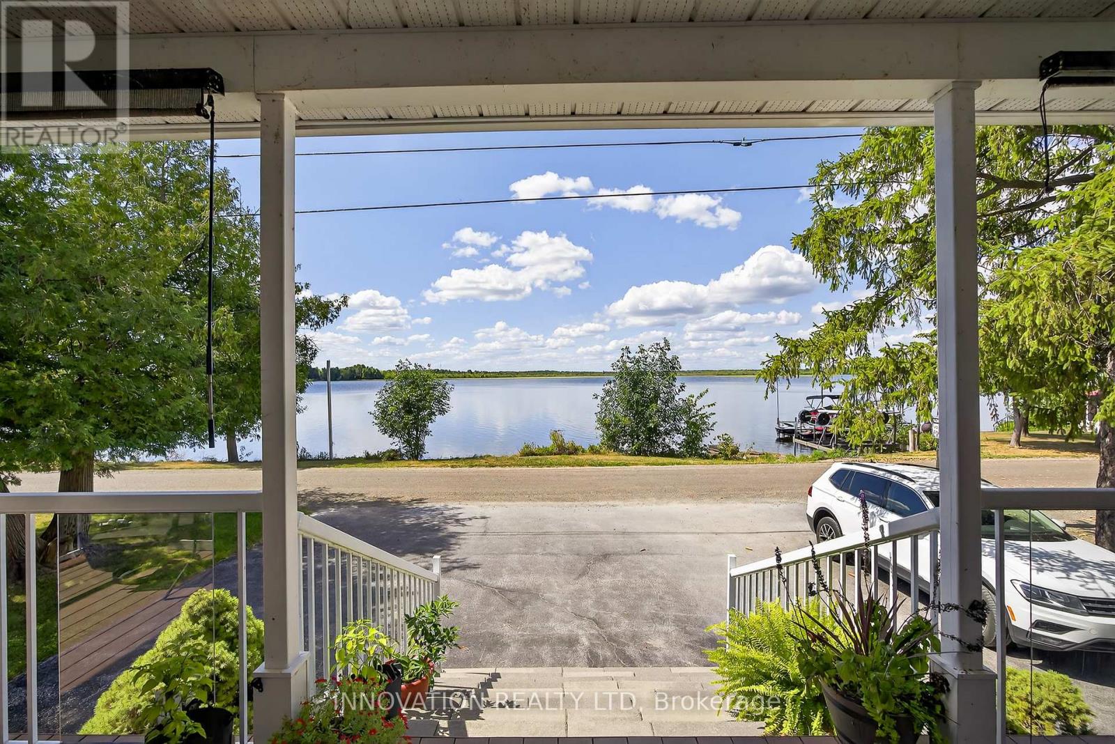 Water view from the front porch