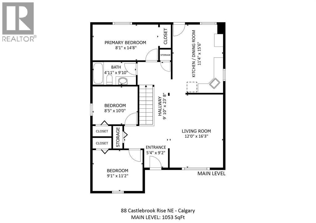 Single Family House Bungalow for Sale in  Castlebrook Rise NE Castleridge Calgary 