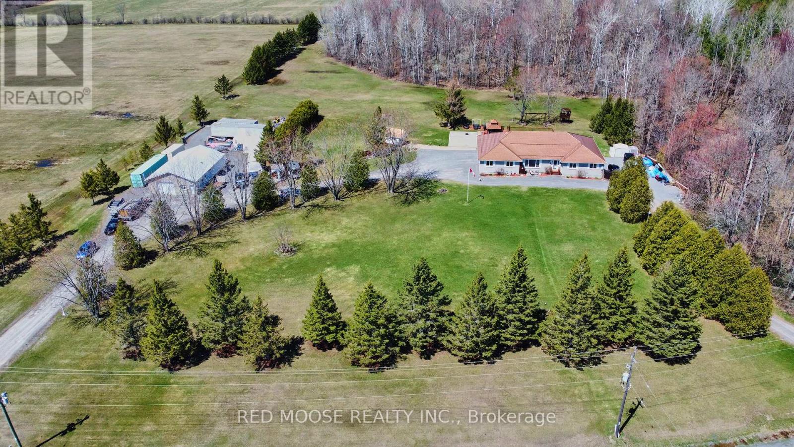 Large detached shop w heat/AC, power and washroom