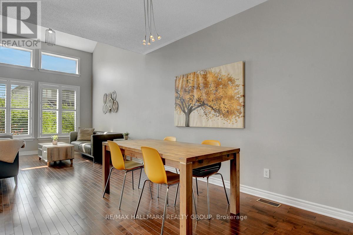 Seamless living/dining area