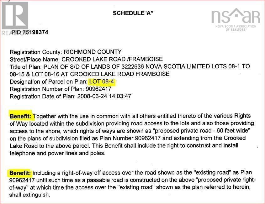 Property 14 of 16 of Lot 08-4 Crooked Lake Road